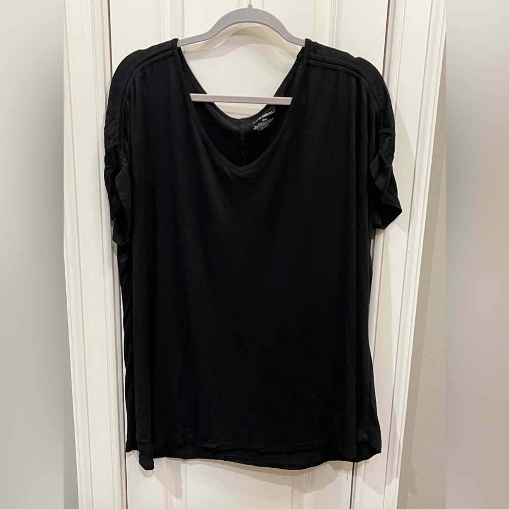 Black Lane Bryant Short Sleeve Blouse size 22/24